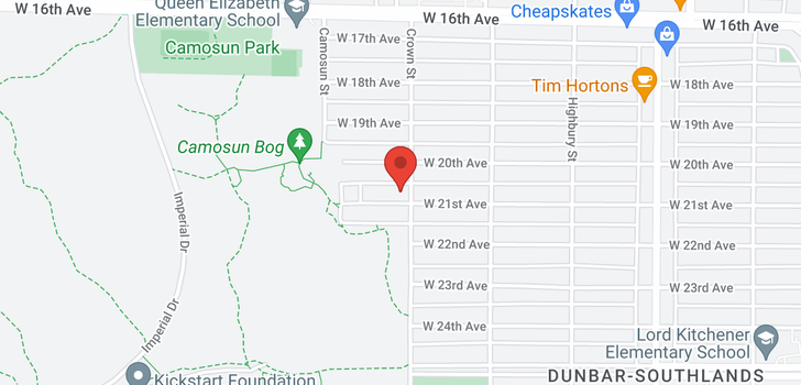 map of 4007 W 21ST AVENUE
